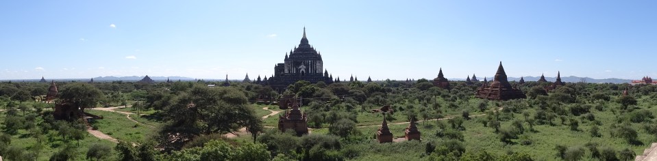 Bagan temples from the ground