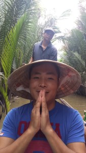 Tuyen praying for sunshine