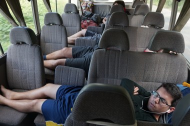 sleeping beauties paying attention to the view