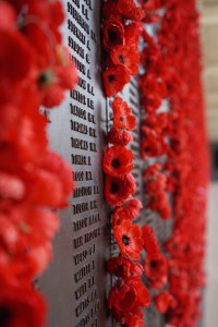 wall of remembrance at the incredible Australian War Memorial, Canberra.