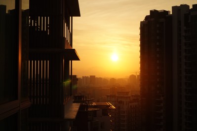 Singapore sunrise, last day.